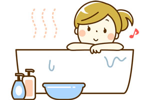 入浴後の水分補給